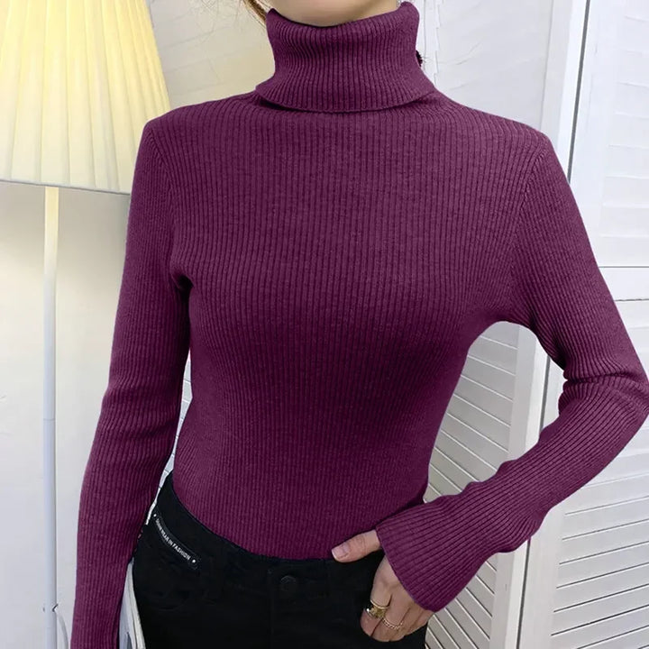 Alice - Einfacher Rollkragenpullover 15