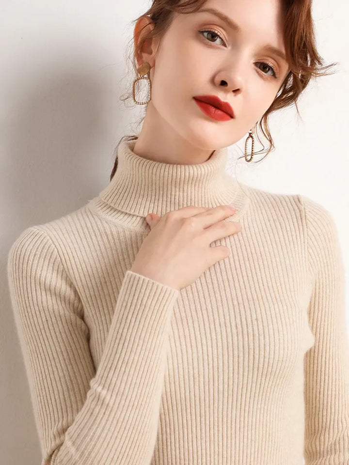 Alice - Einfacher Rollkragenpullover 16