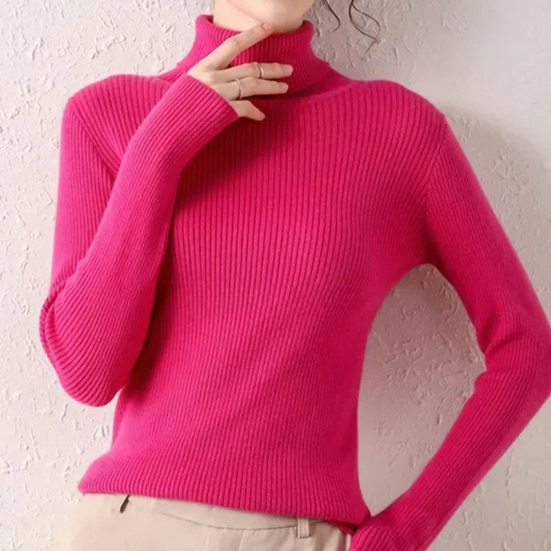 Alice - Einfacher Rollkragenpullover 19