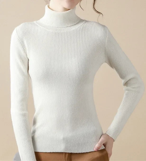 Alice - Einfacher Rollkragenpullover 9