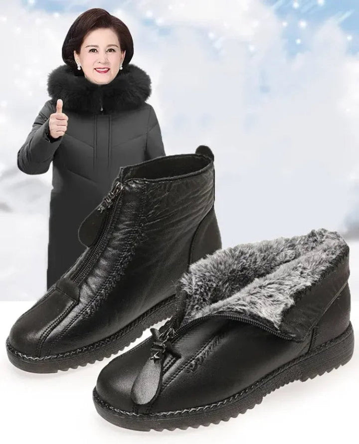 Black Ankle Boots for Women with Arch Support - Orthopedic Comfort & Slip-Resistant Sole 6