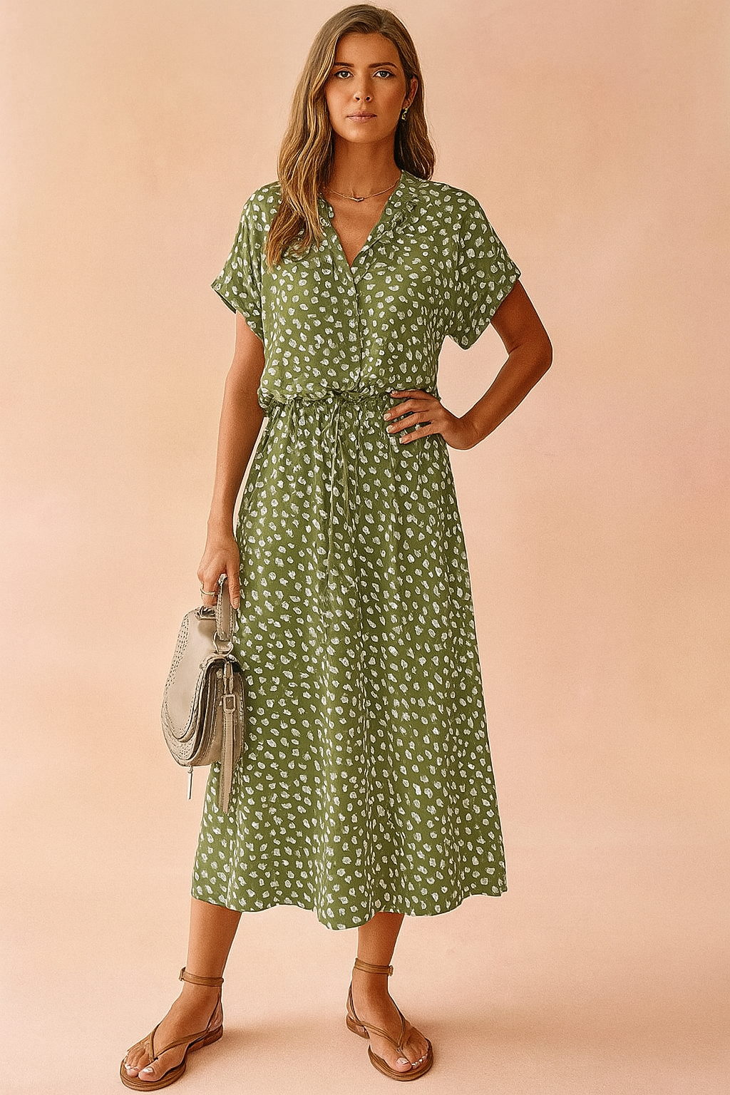 Boho Midi Dress for Women | Summer Casual Elegance 1