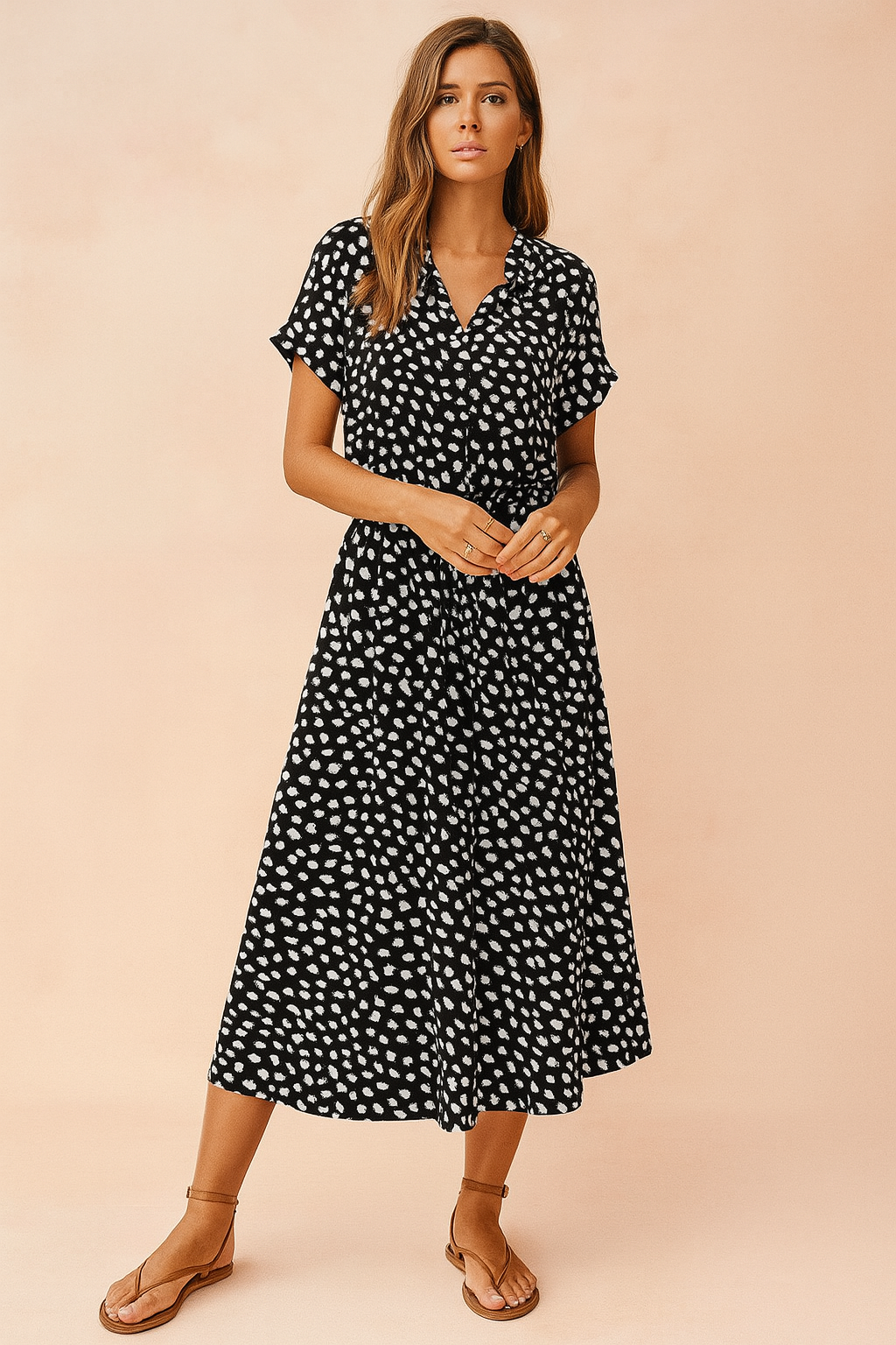 Boho Midi Dress for Women | Summer Casual Elegance 2