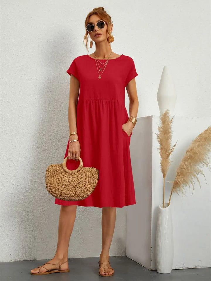Casual Pocket Dress for Women - Effortless Everyday Style 0