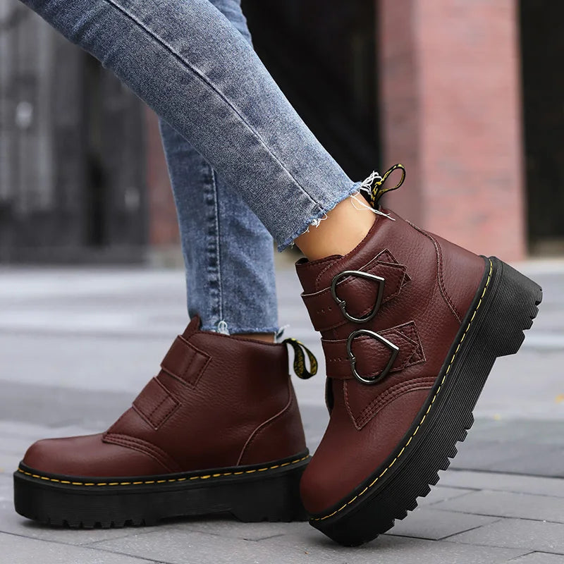 Chunky Platform Boots for Women - Stylish and Comfortable Daily Wear 4