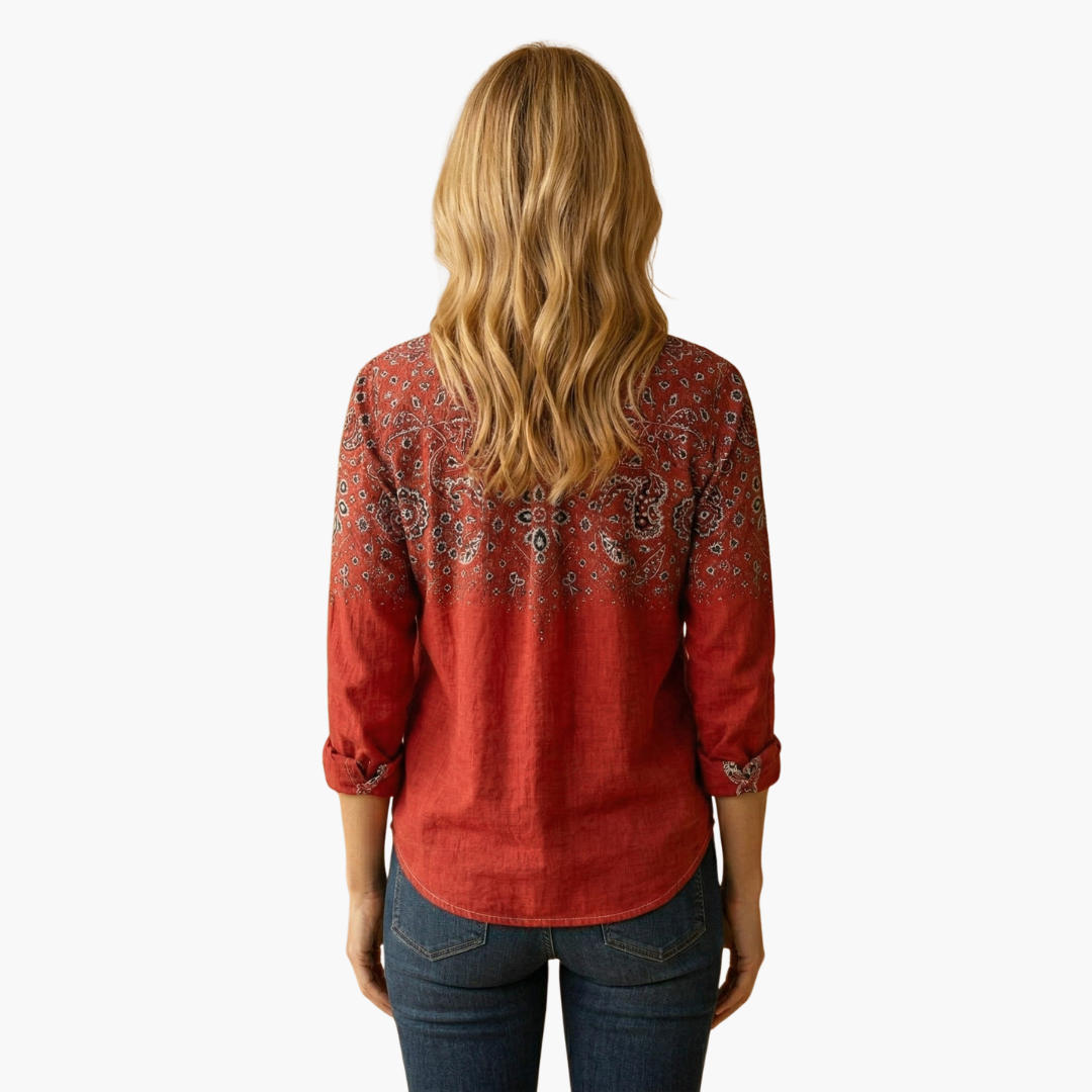 Classic Women's Button-Down Shirt with Long Sleeves - Versatile Women's Blouse for Any Occasion 4