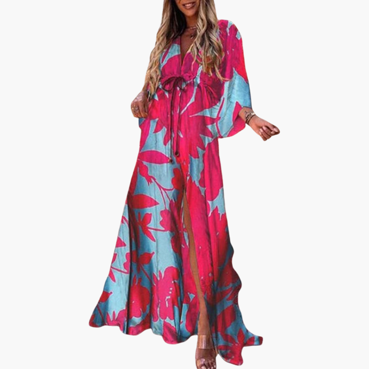 Colorful Maxi Dress for Women - Vibrant Floral Summer Dress 3
