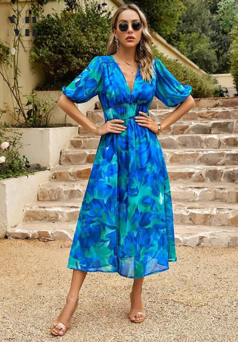 Elegant Floral Maxi Dress for Women - Summer Casual Style 11