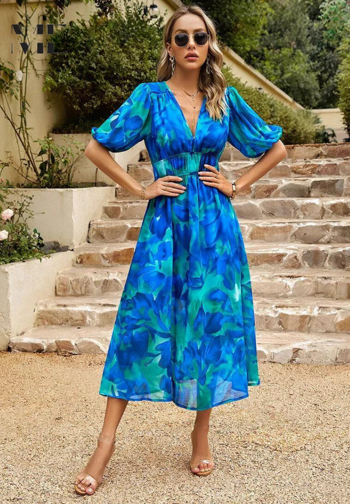 Elegant Floral Maxi Dress for Women - Summer Casual Style 11