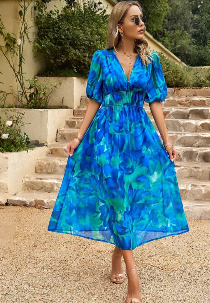 Elegant Floral Maxi Dress for Women - Summer Casual Style 5
