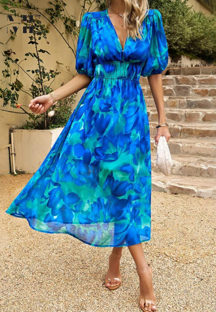 Elegant Floral Maxi Dress for Women - Summer Casual Style 8