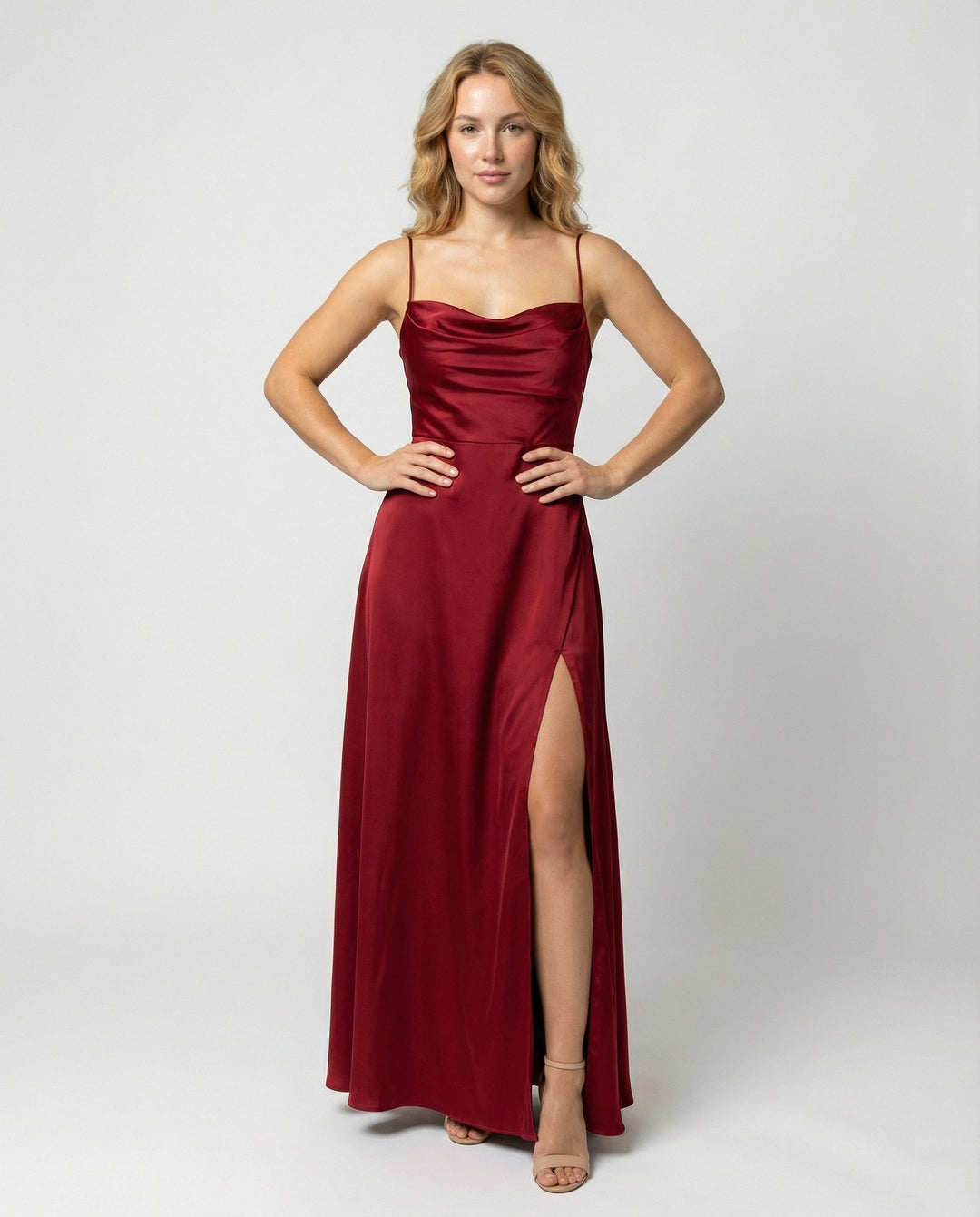 Elegant Maxi Dress for Women with Leg Slit - Timeless Summer Style 0