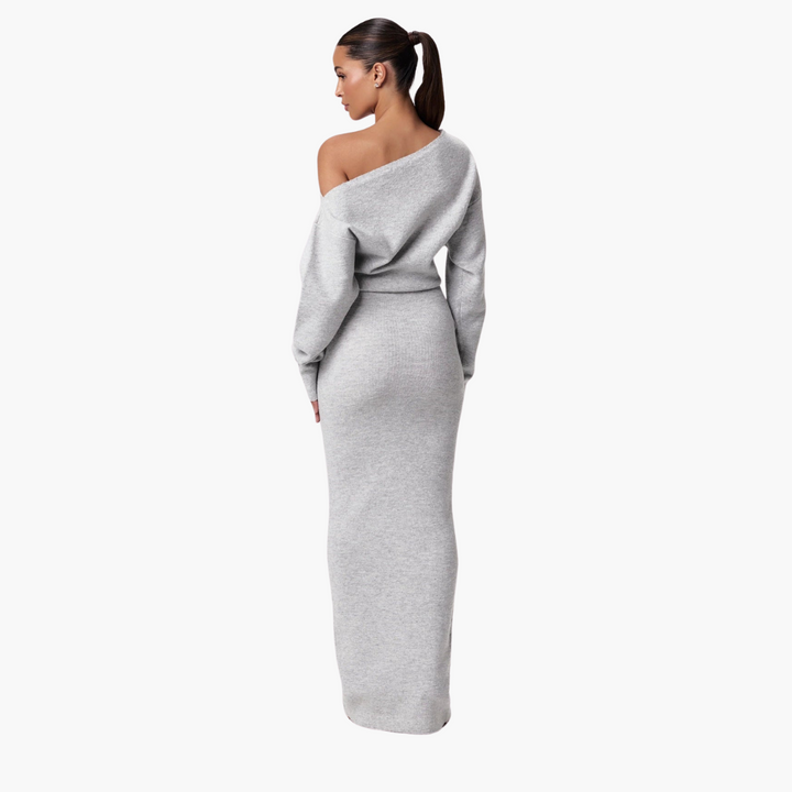 Elegant Off-Shoulder Maxi Dress for Women - Stylish Evening Wear 5