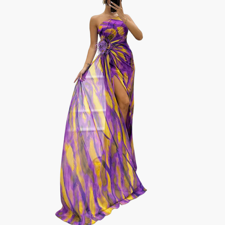 Elegant One Shoulder Maxi Dress for Women - Stylish Summer Dress for Events and Outings 11
