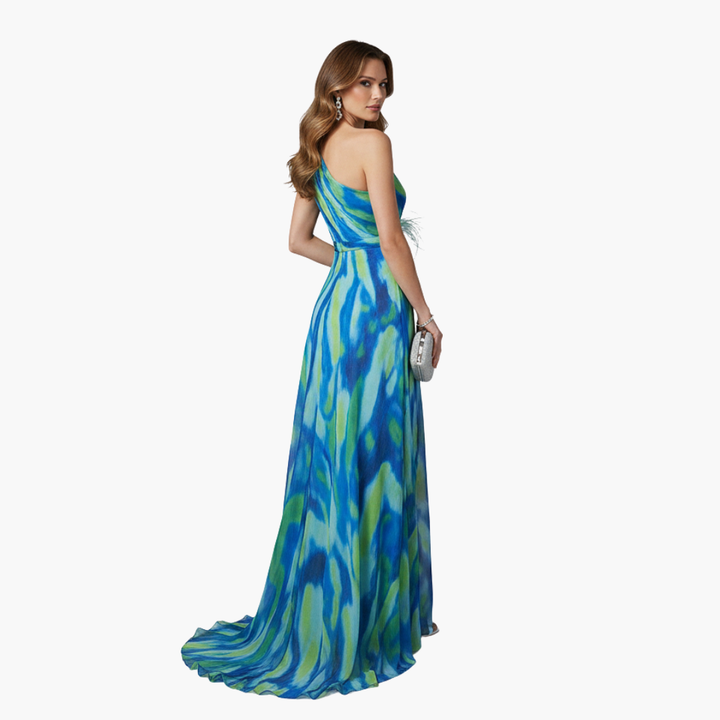 Elegant One Shoulder Maxi Dress for Women - Stylish Summer Dress for Events and Outings 3