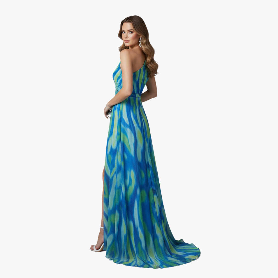 Elegant One Shoulder Maxi Dress for Women - Stylish Summer Dress for Events and Outings 4