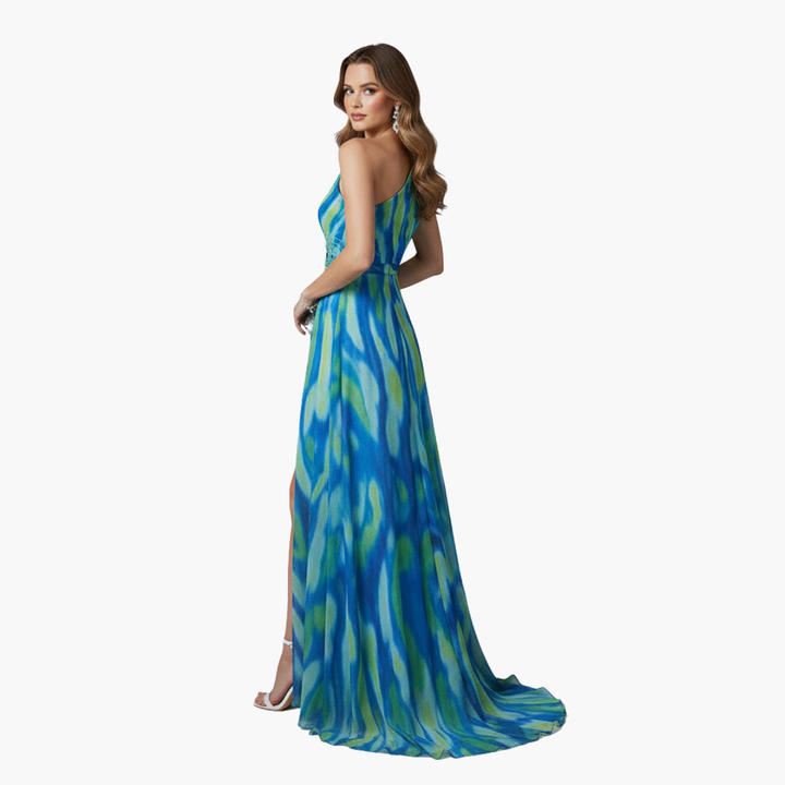Elegant One Shoulder Maxi Dress for Women - Stylish Summer Dress for Events and Outings 4