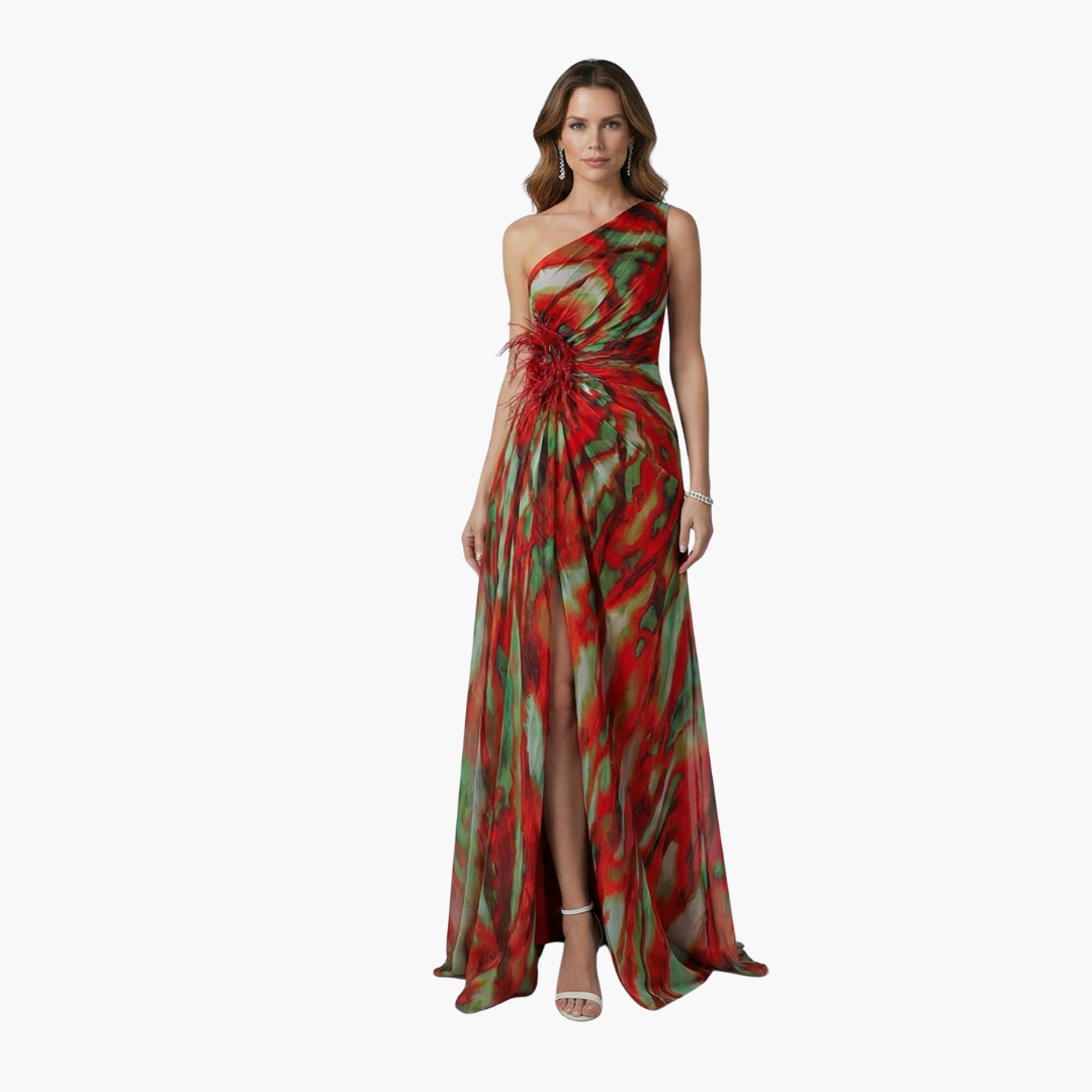 Elegant One Shoulder Maxi Dress for Women - Stylish Summer Dress for Events and Outings 8