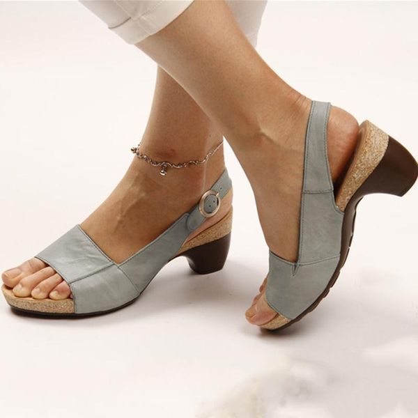 Elegant Open-Toe High-Heeled Sandals for Women - Comfortable Everyday Footwear 1