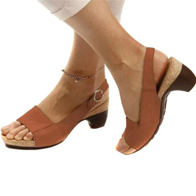 Elegant Open-Toe High-Heeled Sandals for Women - Comfortable Everyday Footwear 3