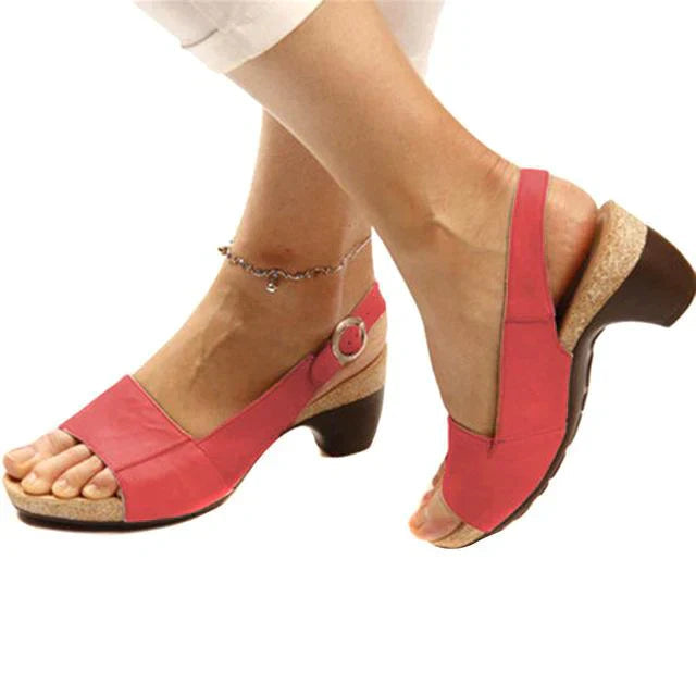 Elegant Open-Toe High-Heeled Sandals for Women - Comfortable Everyday Footwear 5