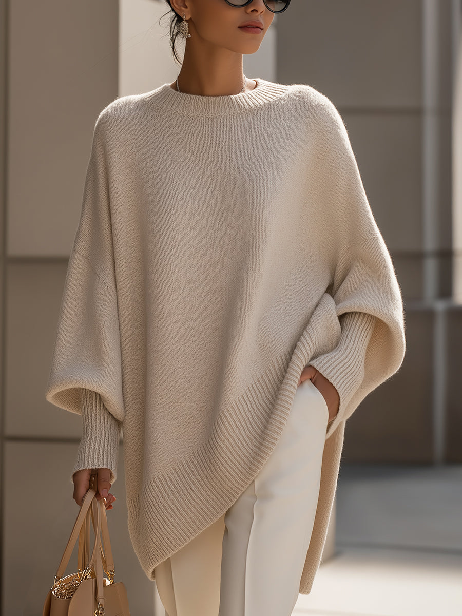 Elegant Oversized Sweater for Women - Cozy Pullover for Effortless Style and Comfort 0