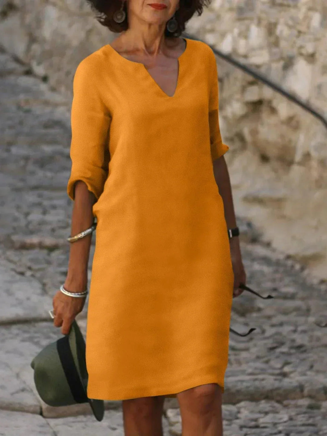 Elegant V-Neck Dress for Women - Timeless Summer Style 4