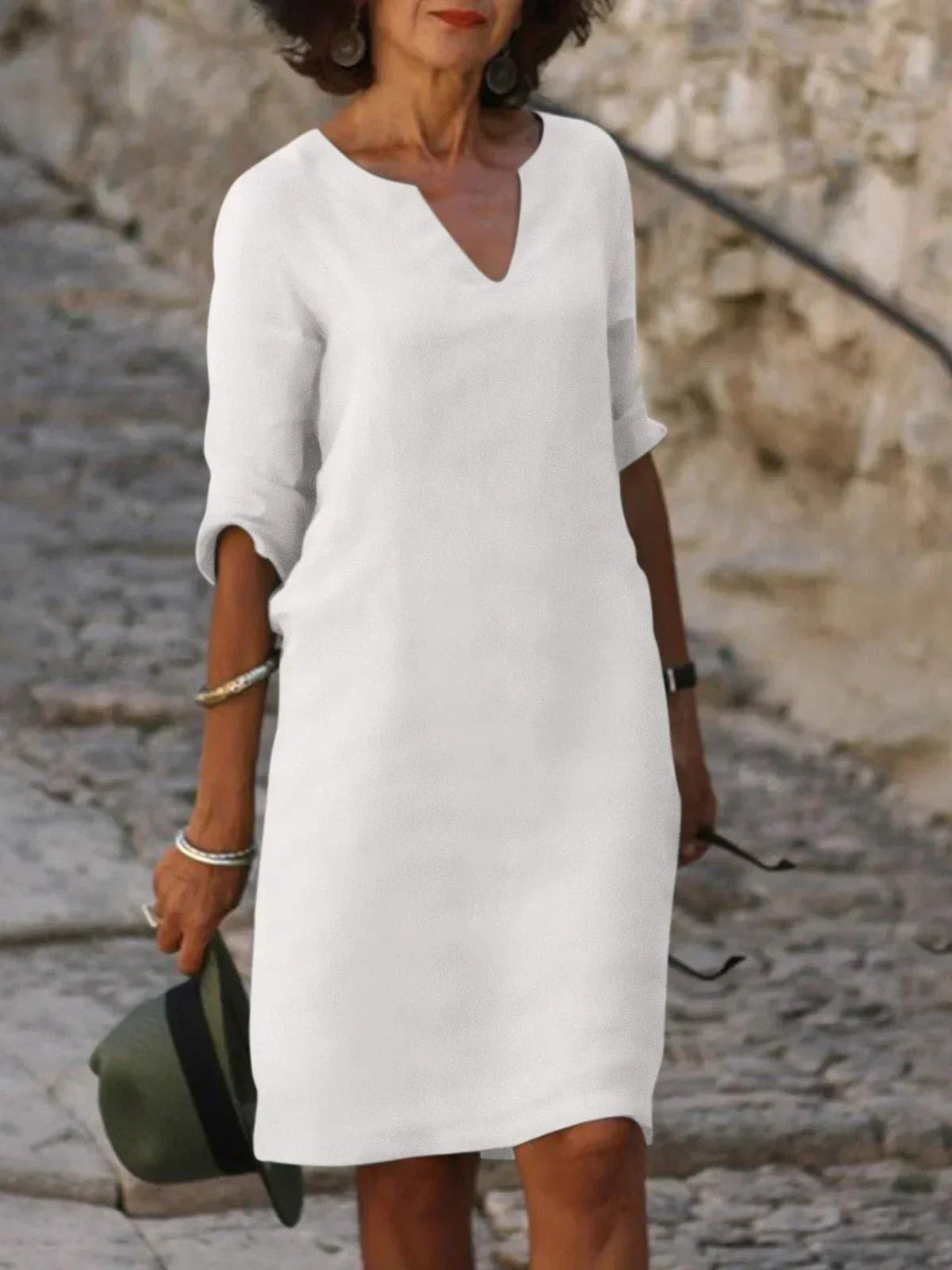 Elegant V-Neck Dress for Women - Timeless Summer Style 6