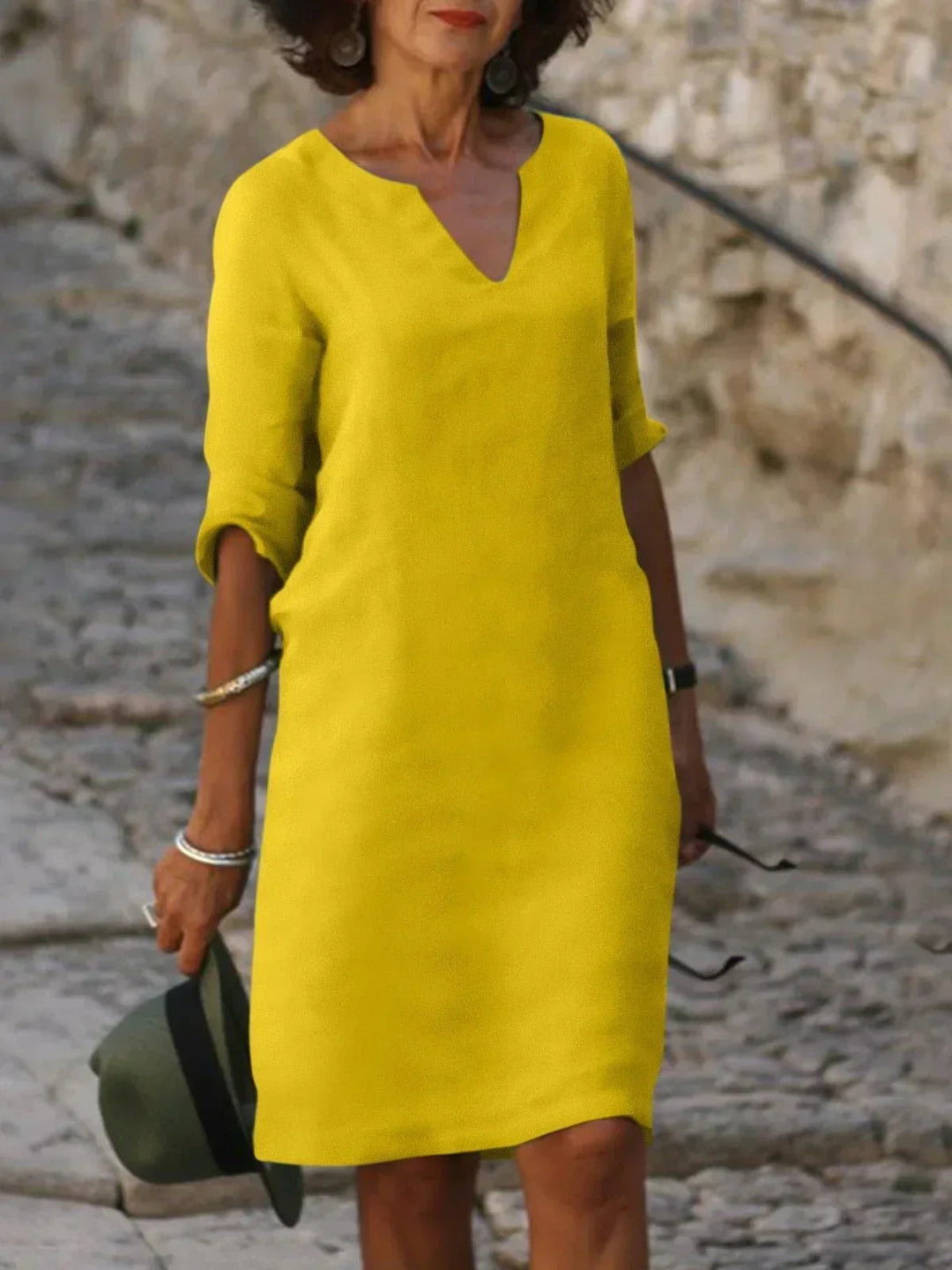 Elegant V-Neck Dress for Women - Timeless Summer Style 7