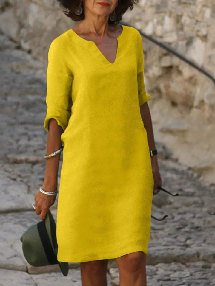 Elegant V-Neck Dress for Women - Timeless Summer Style 7