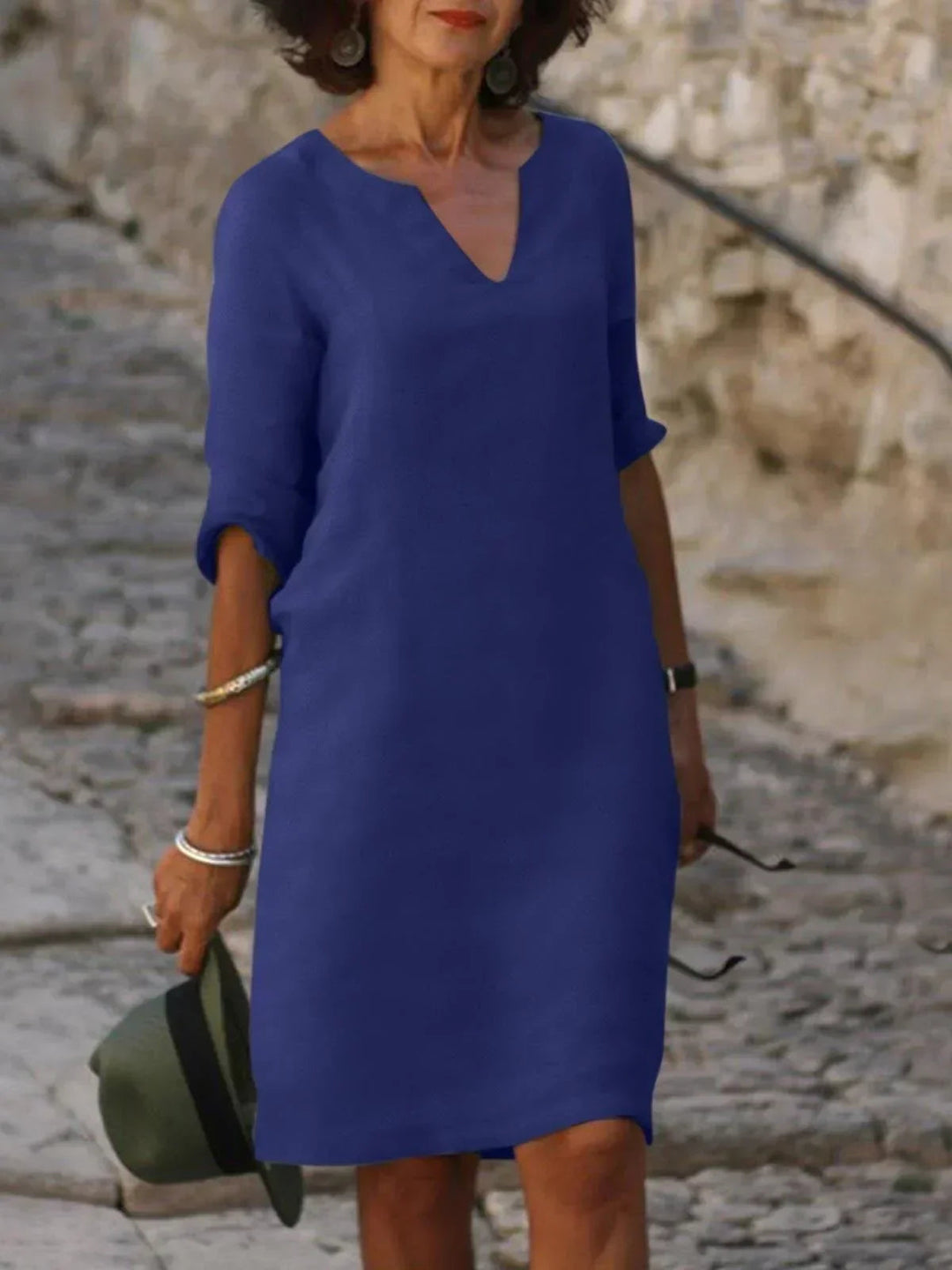 Elegant V-Neck Dress for Women - Timeless Summer Style 8