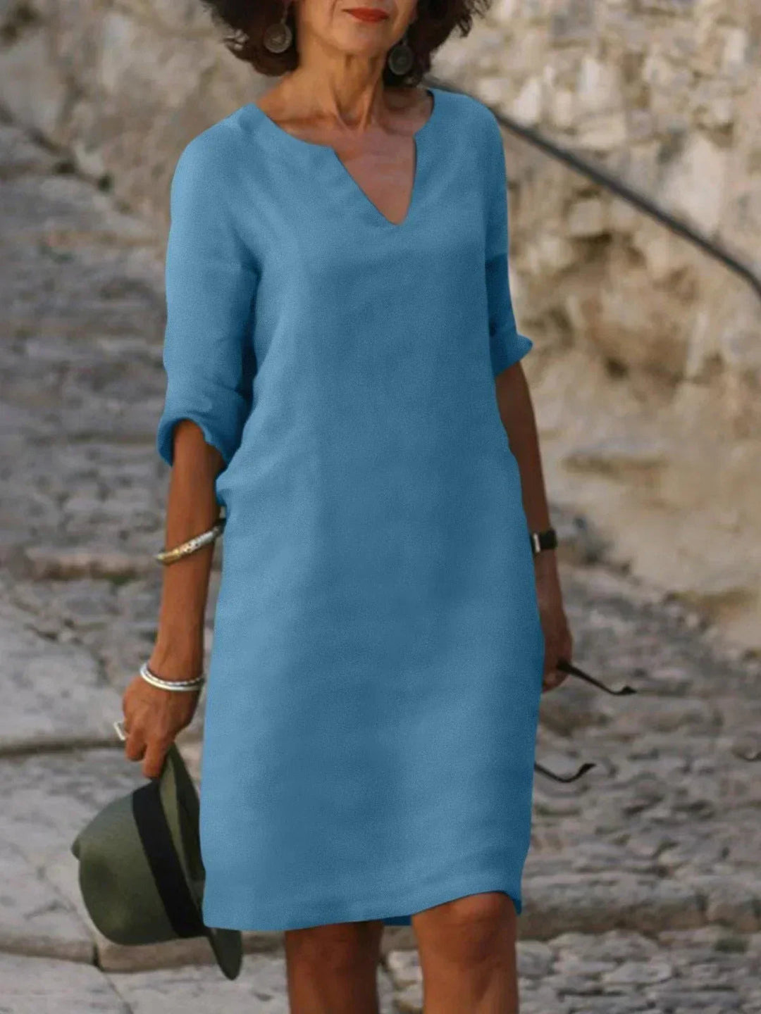 Elegant V-Neck Dress for Women - Timeless Summer Style 9