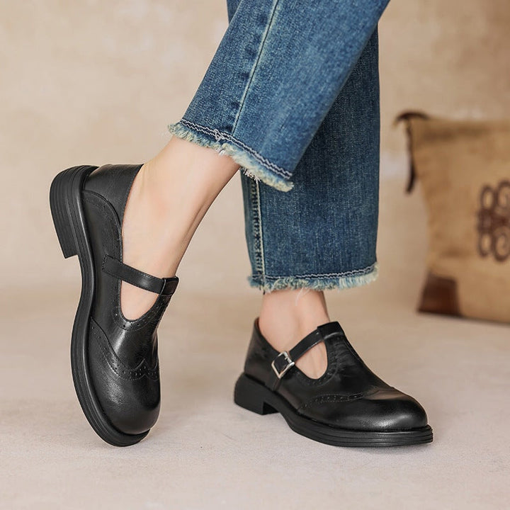 Elegant Vegan Leather Mary Jane Sandal for Women - All-Day Comfort 6