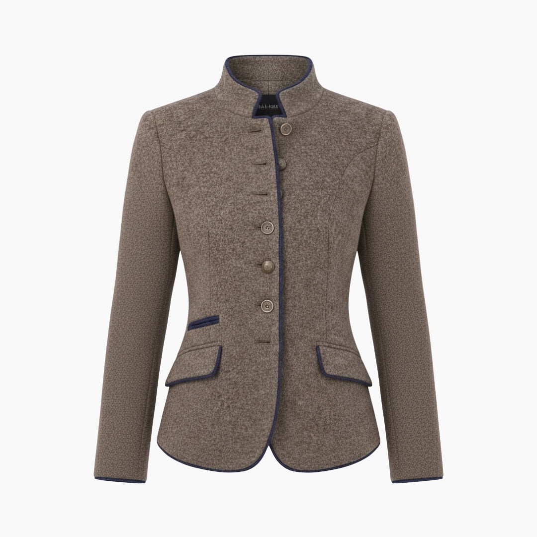 Elegant Women's Blazer - Chic White Blazer with Structured Lapel and Button Closure, Perfect for Any Occasion 1