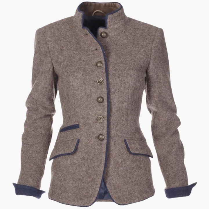 Elegant Women's Blazer - Chic White Blazer with Structured Lapel and Button Closure, Perfect for Any Occasion 2