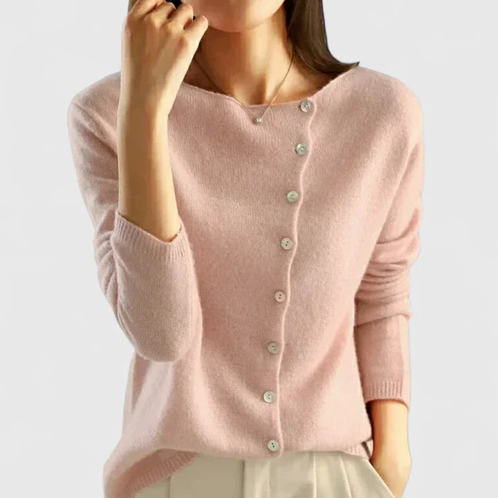 Elegant Women's Cardigan with Sophisticated Button-Down Design 3