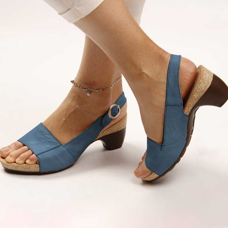 Elegant Women's Sandals - Orthopedic Design with Adjustable Strap for All-Day Comfort 4