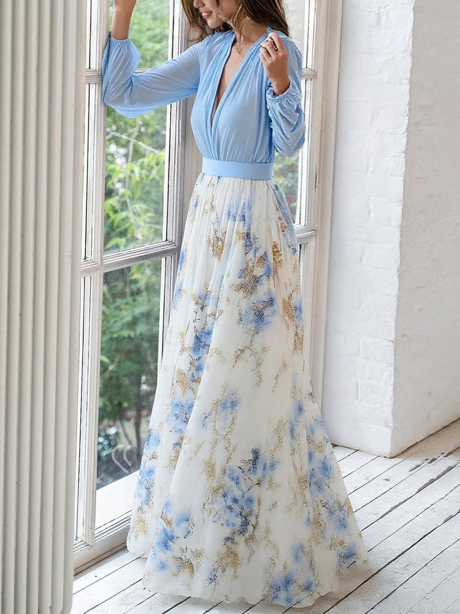 Floral Maxi Dress for Women - Elegant Summer Style 1