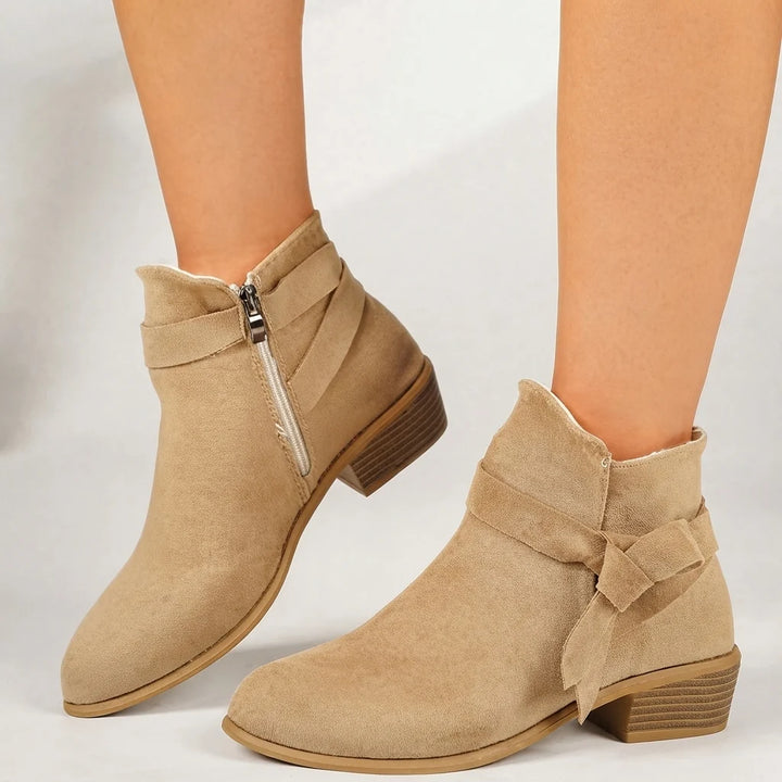 Katharina | Women's ankle boots with block heel, bow, pointed toe 5