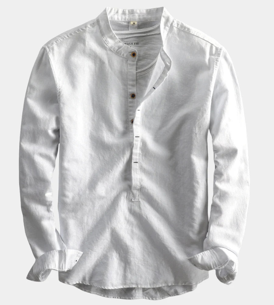 Langarm Hemd Herren | Henley & Vielseitig 1
