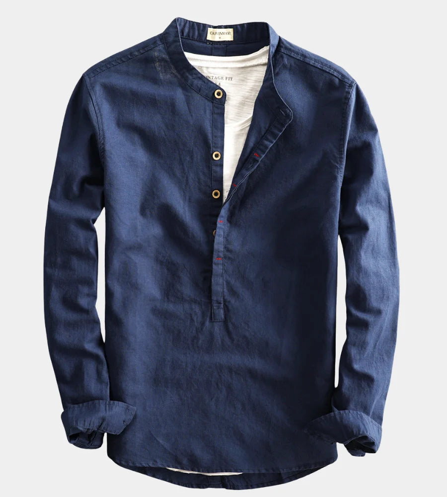 Langarm Hemd Herren | Henley & Vielseitig 2