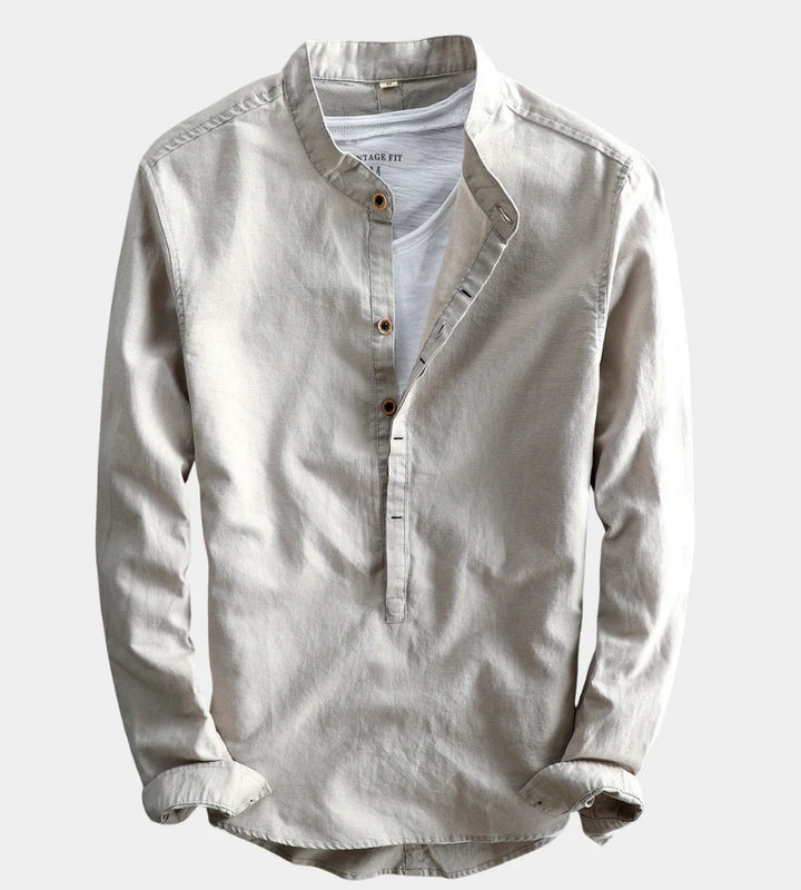 Langarm Hemd Herren | Henley & Vielseitig 3