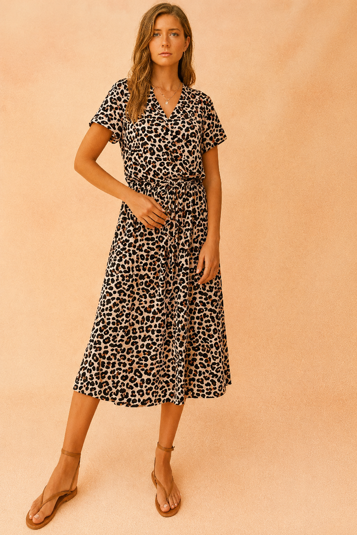 Boho Midi Dress for Women | Summer Casual Elegance