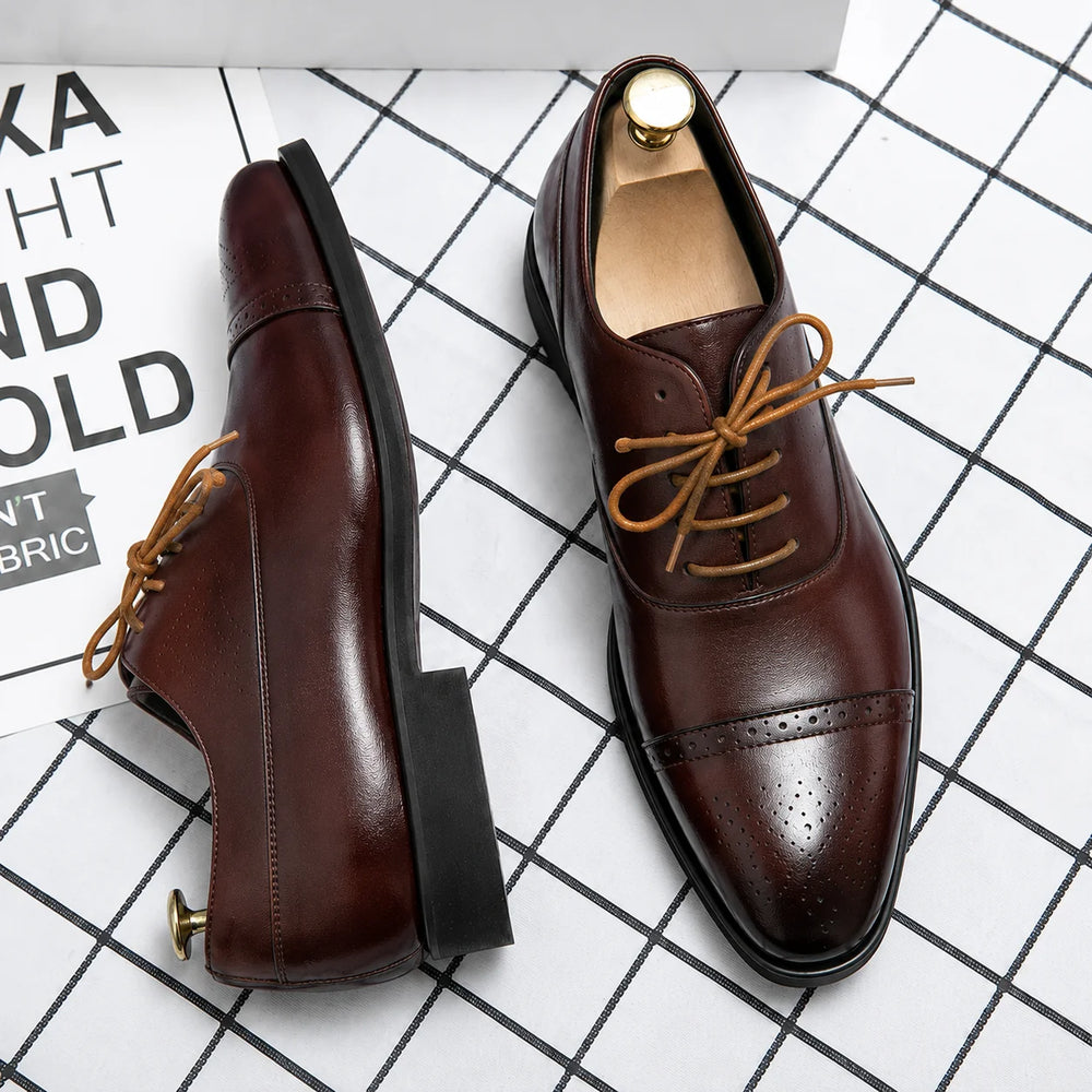 Men's Business Shoes | Classic Brogue Design 1