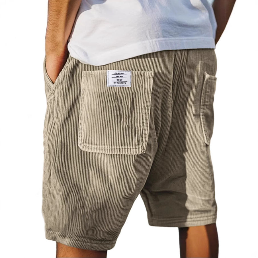 Men's Casual Shorts with Elastic Waistband for Summer Style 1