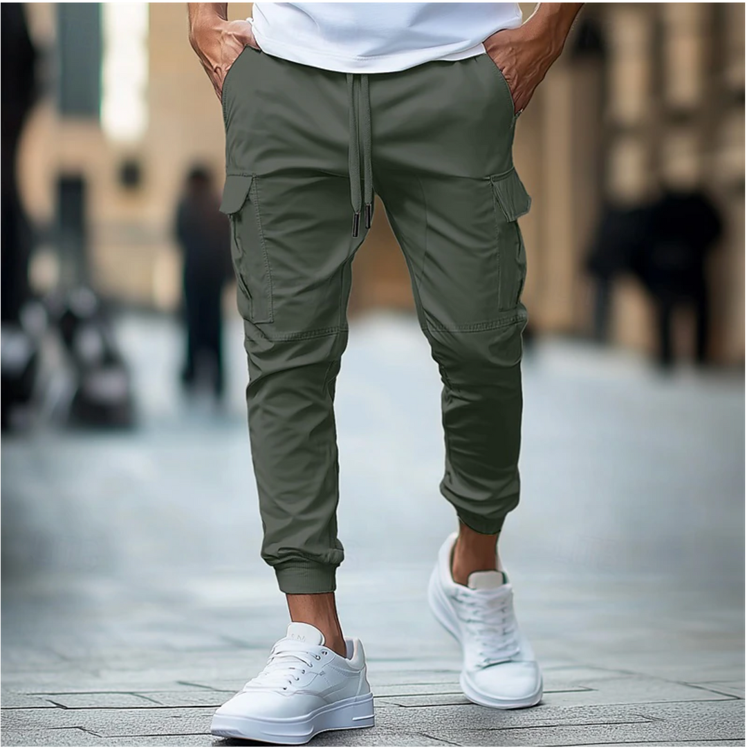 Men's Joggers Cargo Pants - Tapered Fit for Everyday Comfort and Style, Modern Streetwear with Functional Pockets 0