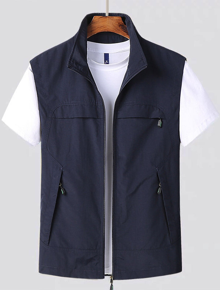 Men's Lightweight Quick-Drying Vest for Breathable Comfort and Practical Storage 0
