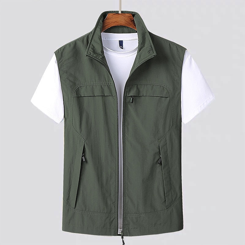 Men's Lightweight Quick-Drying Vest for Breathable Comfort and Practical Storage 4