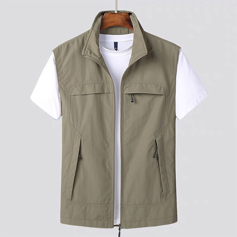 Men's Lightweight Quick-Drying Vest for Breathable Comfort and Practical Storage 5