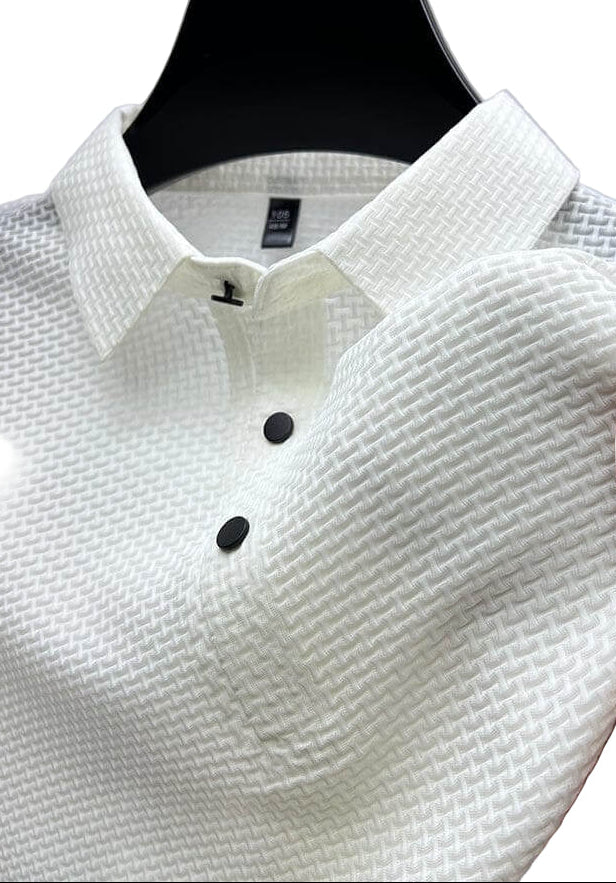 Men's Polo Shirt - Modern Fit Textured Knit for Casual Elegance and Everyday Style 0